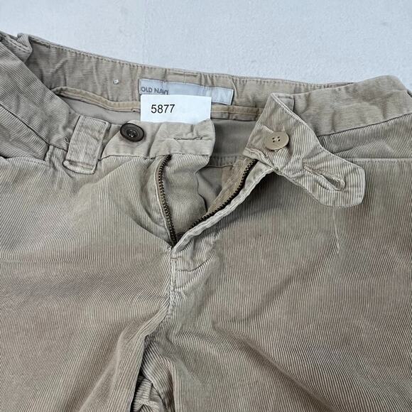 Old Navy Women's Size 8 Mid Rise Corduroy Pants Tan Brown Cotton Blend Y2K - Picture 4 of 13
